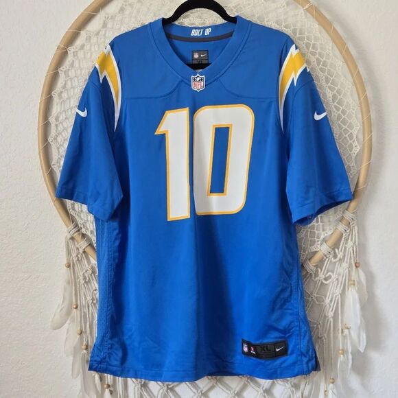 NEW LA Chargers #10 Justin Herbert Quarterback 2025 Football NFL NIke Jersey XL - Picture 13 of 13